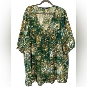 Arna York Carmel Pintuck Blouse 3X 26/28